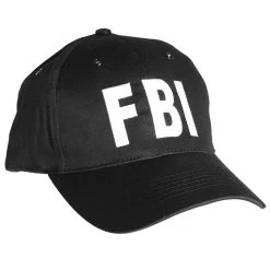 Mil-Tec Basecap FBI Schwarz
