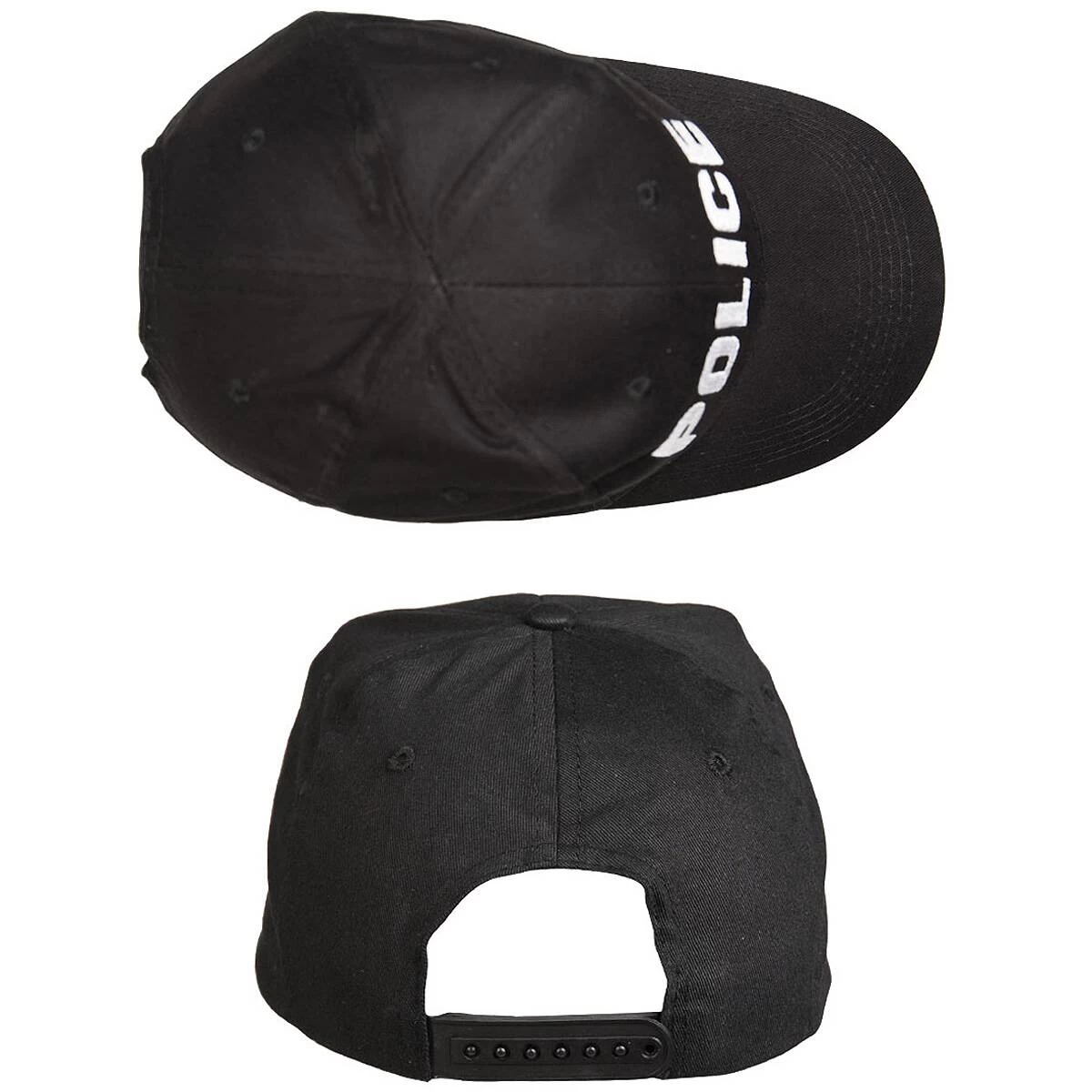 Mil-Tec Basecap Police Schwarz 2 Mil-Tec Basecap Police Schwarz – Bild 2