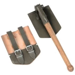 Mil-Tec BW Klappspaten Alte Art Mit Lederhülle