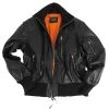 Mil-Tec BW Lederjacke Flieger Schwarz