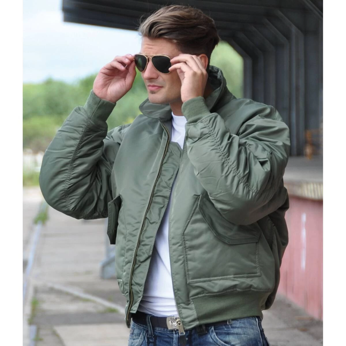Mil-Tec CWU Fliegerjacke Oliv