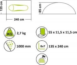 Mil-Tec Recom, Zelt 1-Personen -Mil-Tec einmannzelt recom oliv 81739 6