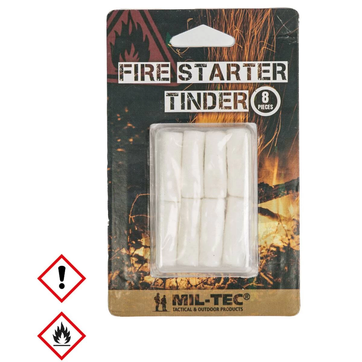 Mil-Tec Fire Starter Tinder (8 Stück) 1 Mil-Tec Fire Starter Tinder (8 Stück)
