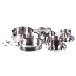 Mil-Tec Kochset Edelstahl 8-teilig