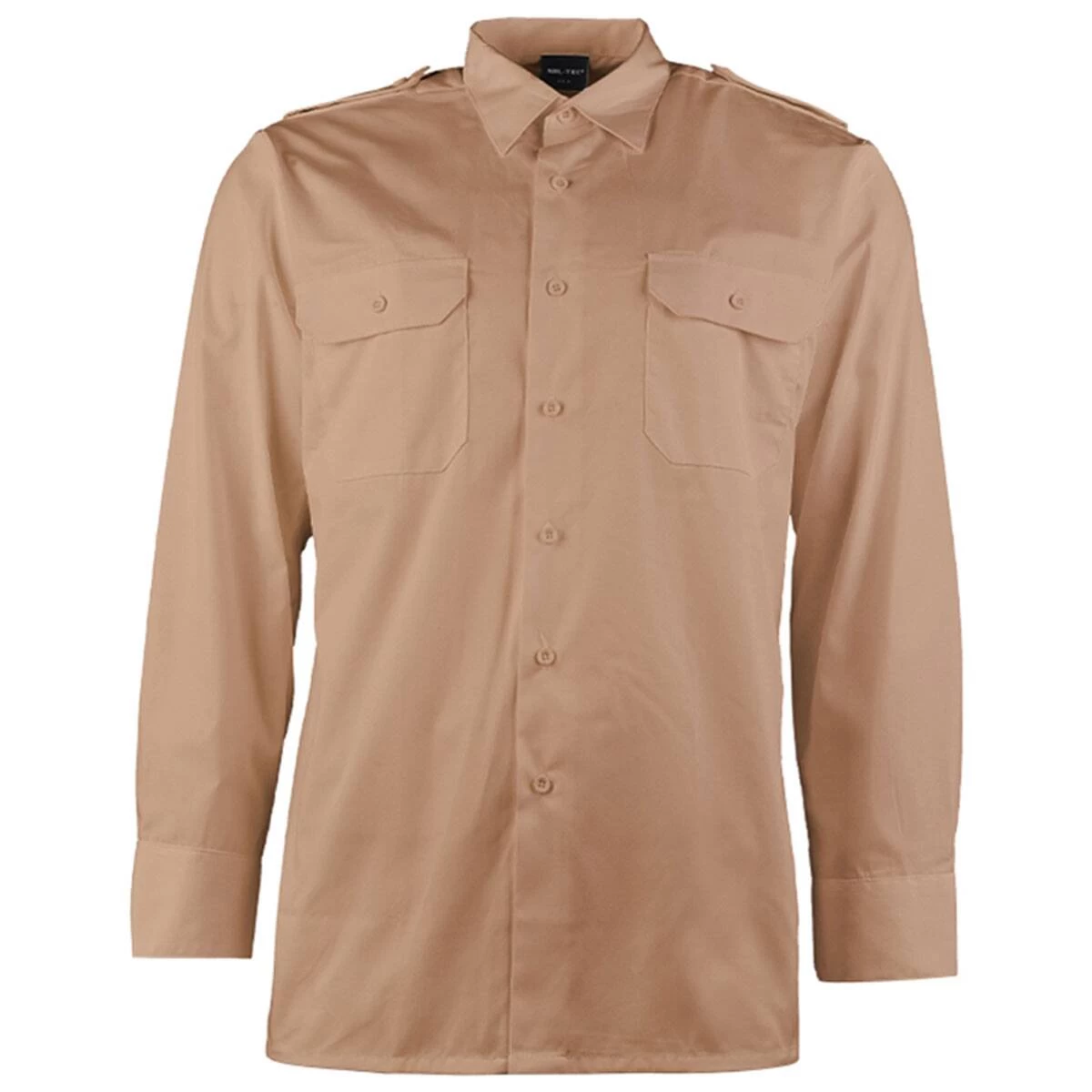 Mil-Tec Diensthemd Langarm Khaki 1 Mil-Tec Diensthemd Langarm Khaki