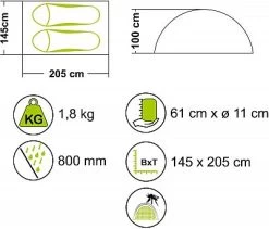 Mil-Tec Iglu Standard, Zelt 2-Personen -Mil-Tec mil tec iglu standard zelt 2 personen 81741 3