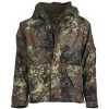 Mil-Tec Nässeschutzjacke Mit Fleecejacke Flecktarn