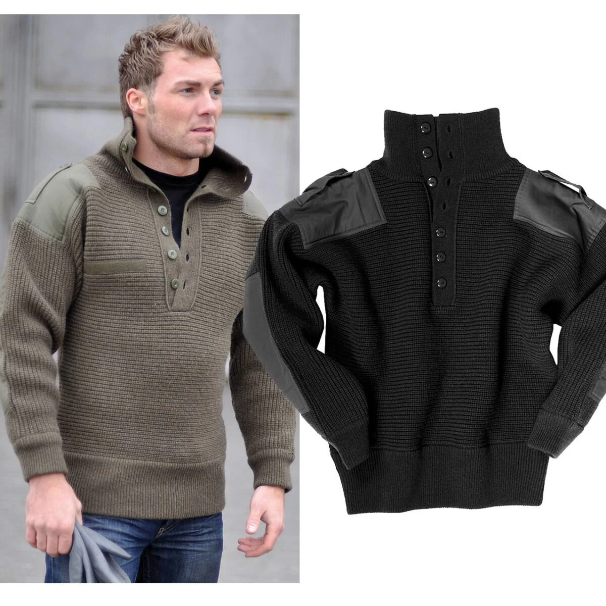 Mil-Tec Österreichischer Pullover ALPIN Schwarz 2 Mil-Tec Österreichischer Pullover ALPIN Schwarz – Bild 2