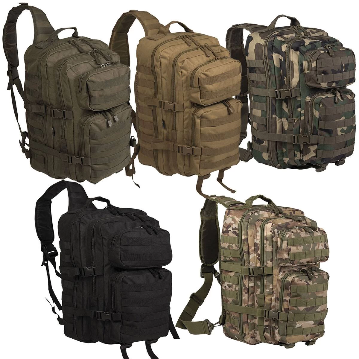 Mil-Tec One Strap Assault Pack Large Versch. Farben 1 Mil-Tec One Strap Assault Pack Large Versch. Farben