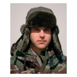 Mil-Tec Piloten-Pelzmütze MA1 Oliv -Mil-Tec piloten pelzmuetze ma1 oliv2