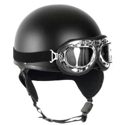 Mil-Tec Retro Helm Halbschale Schwarz