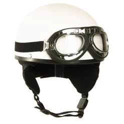 Mil-Tec Retro Helm Halbschale Weiß