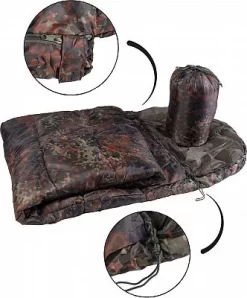Mil-Tec Commando Camo, Schlafsack -Mil-Tec schlafsack commando m packs woodland 81762 3
