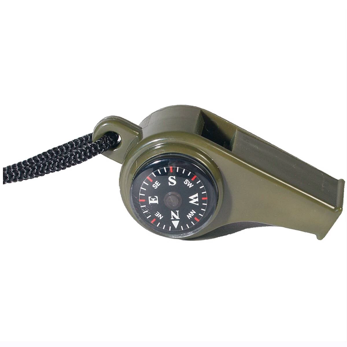 Mil-Tec Signalpfeife Oliv Mit Kompass Und Thermometer 1 Mil-Tec Signalpfeife Oliv Mit Kompass Und Thermometer