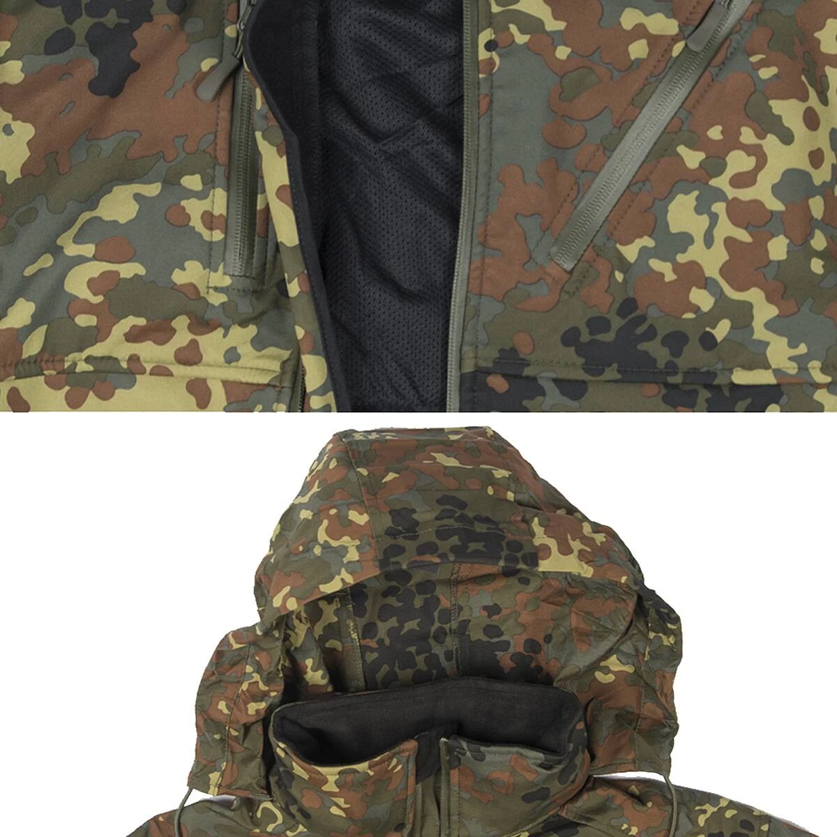 Mil-Tec Softshell Jacke SCU 14 Flecktarn 2 Mil-Tec Softshell Jacke SCU 14 Flecktarn – Bild 2