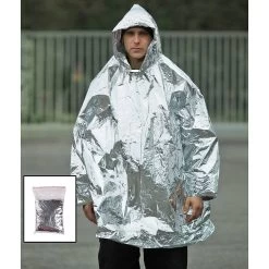 Mil-Tec Survival Poncho Silber