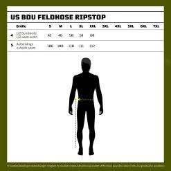 Mil-Tec US BDU Feldhose Ripstop WASP I Z3A -Mil-Tec us bdu feldhose ripstop wasp i z3a3