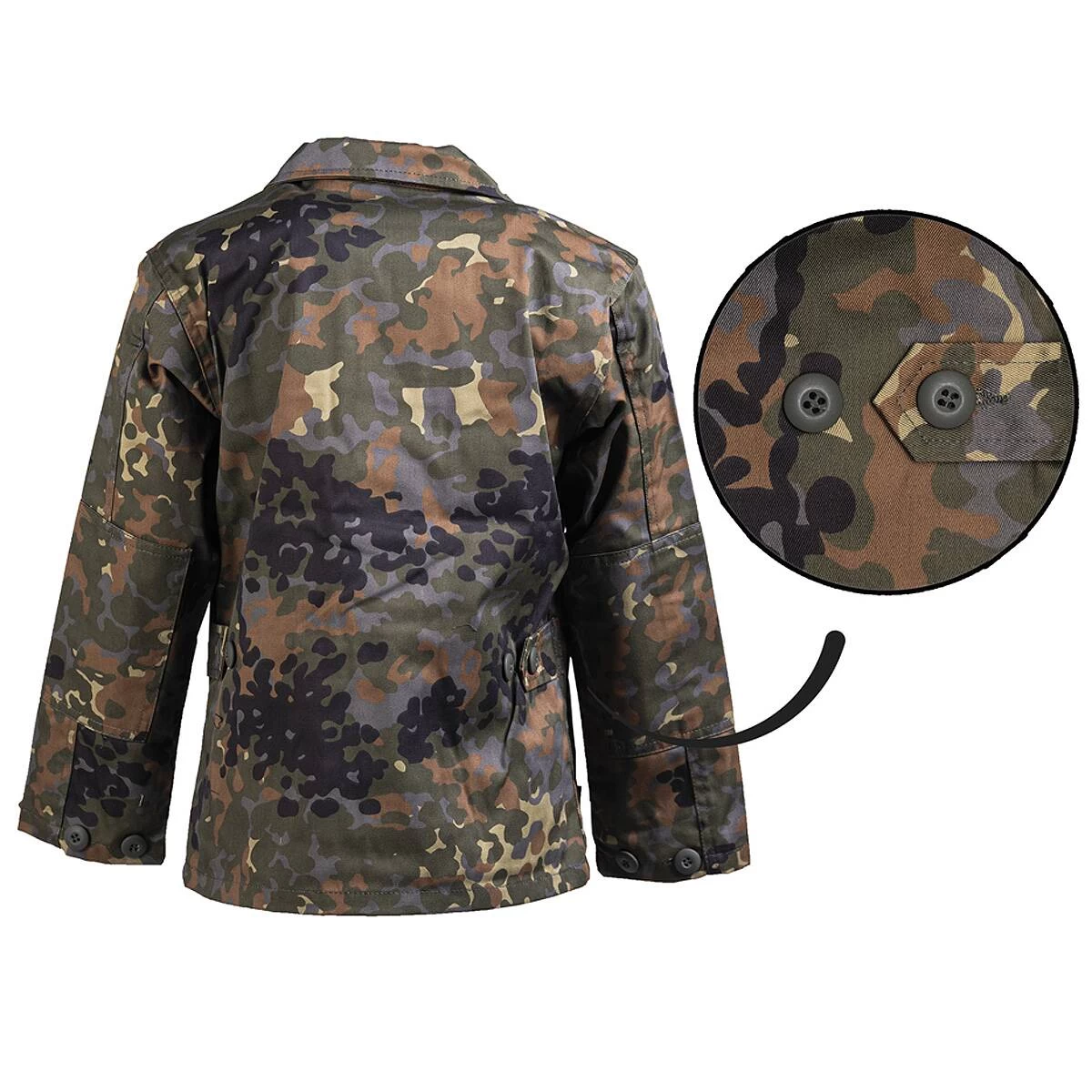 Mil-Tec US BDU Jacke Kids Flecktarn 2 Mil-Tec US BDU Jacke Kids Flecktarn – Bild 2