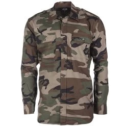 Mil-Tec US Feldhemd Ripstop Langarm Woodland