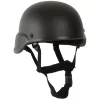 Mil-Tec US Gefechtshelm Mich Fiber Schwarz