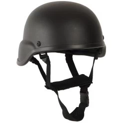 Mil-Tec US Gefechtshelm Mich Fiber Schwarz