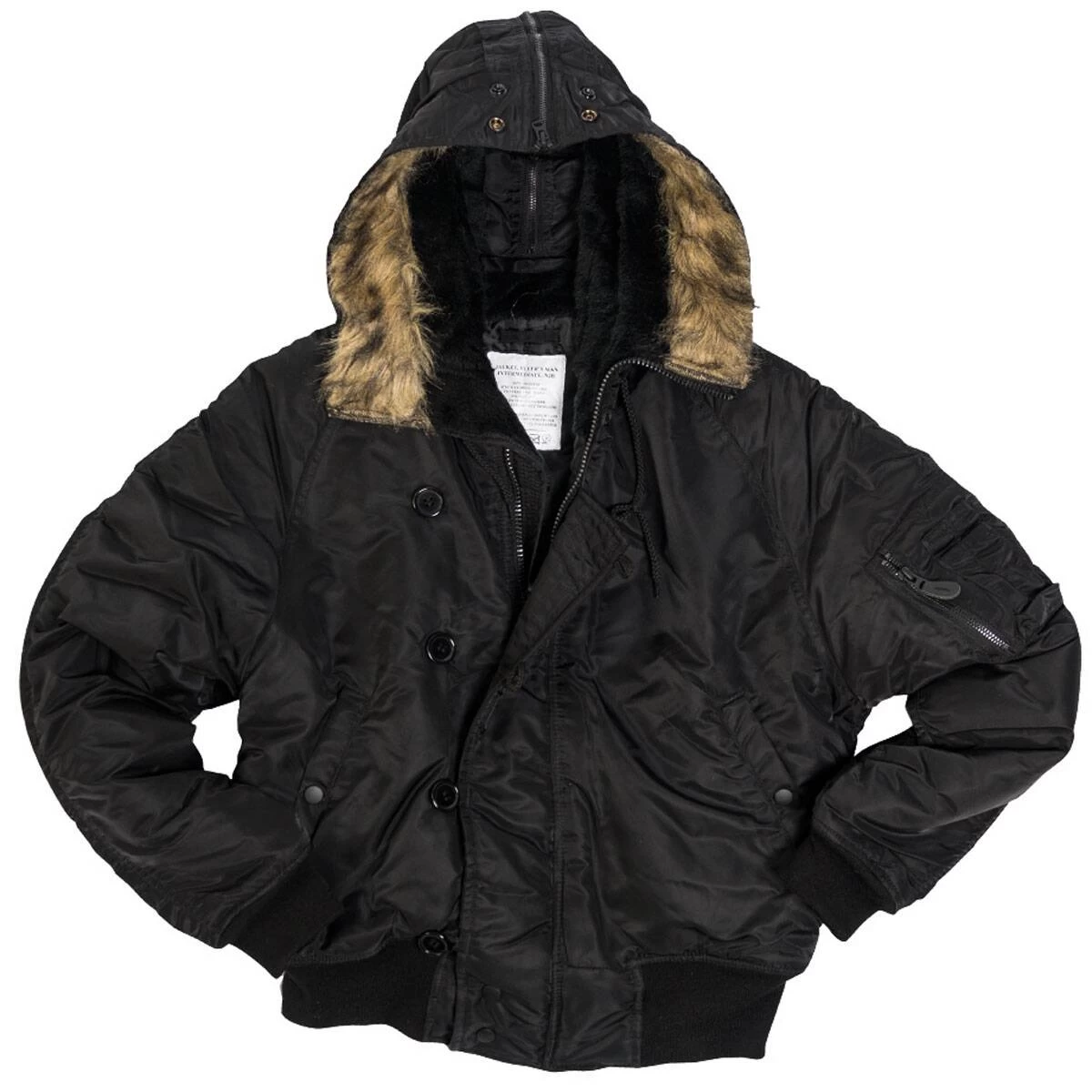 Mil-Tec US N2B Fliegerjacke Schwarz 1 Mil-Tec US N2B Fliegerjacke Schwarz
