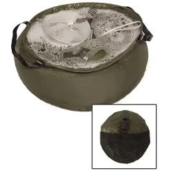 Mil-Tec Waschbehälter Ripstop Faltbar 10 L, Oliv