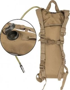 Mil-Tec Basic, Trinkrucksack -Mil-Tec water pack basic m gurten 3 0l oliv 81846 3